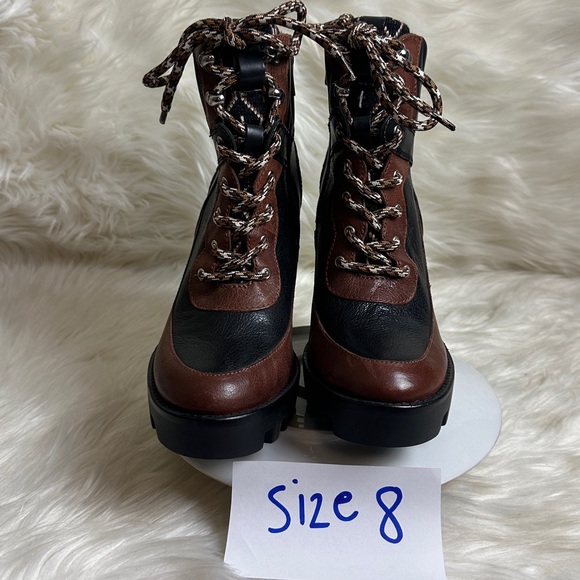 Antonio Melani Penn Leather Lug Sole Booties - Picture 11 of 16